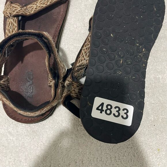 Teva Midform Universal Women Strappy Sandals 9 Gemina Maple Sugar Open Toe Vegan - Picture 11 of 11